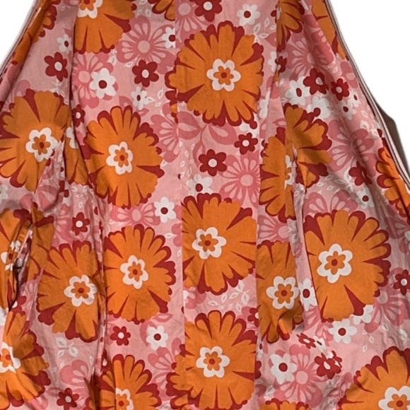 Anne Klein Reversible Hooded Raincoat Floral Multicolor/ Pastel Pink Vintage M - Picture 14 of 16